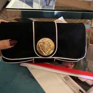 Gucci suede clutch